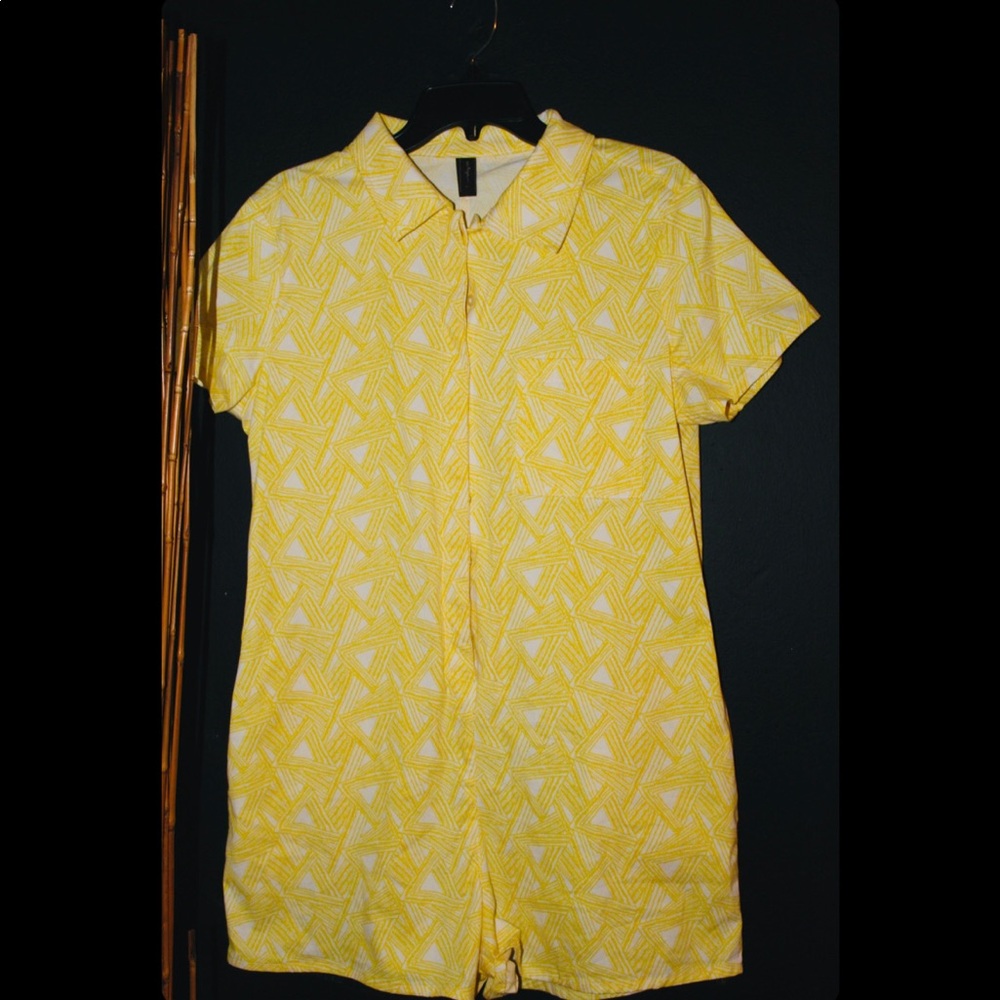 Yellow Short Vintage Jumpsuit 💛